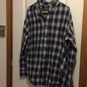 Black plaid flannel shirt